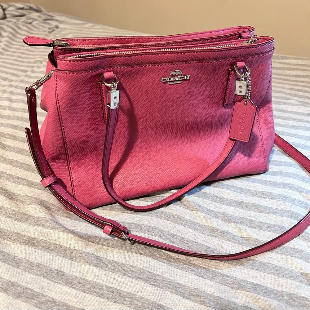 Coach purse with shoulder strap